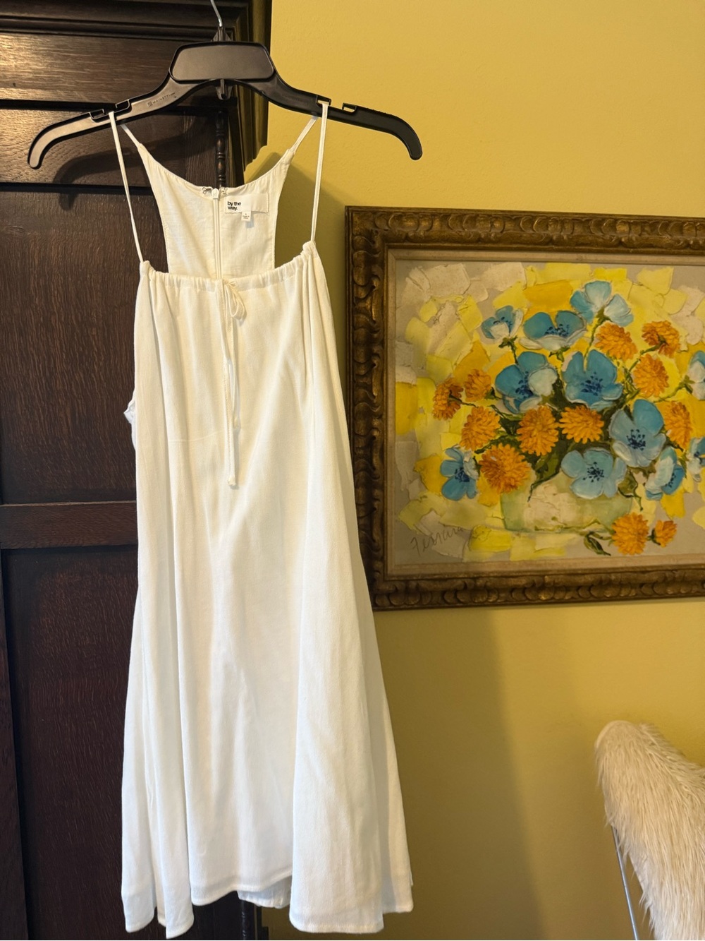 by the way. White Mini Sundress